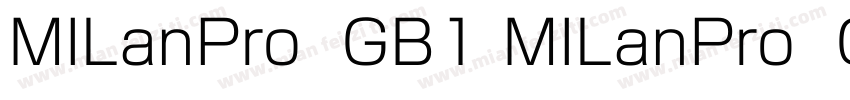 MILanPro  GB1 MILanPro  GB1字体转换